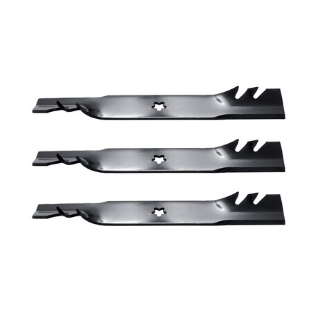 Oregon Lawn Mower Blades 3-pc Set, Gator G3, 21-15/16'' for 48'' Deck, fits AYP, Craftsman & More 528968